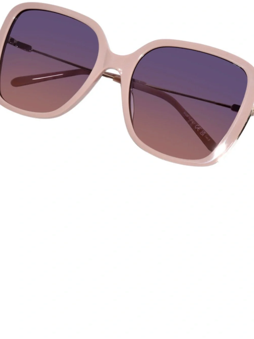 Chloe CH0173S 003 Sunglasses Women's Nude/Gold Square Shape 57mm